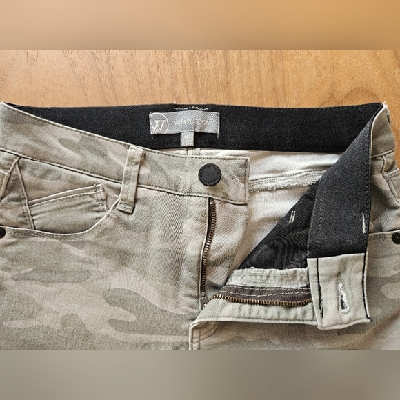 Wit & Wisdom camo 5-pocket 'Ab'Solution ankle pants, size 0, great condition! - Picture 3 of 8